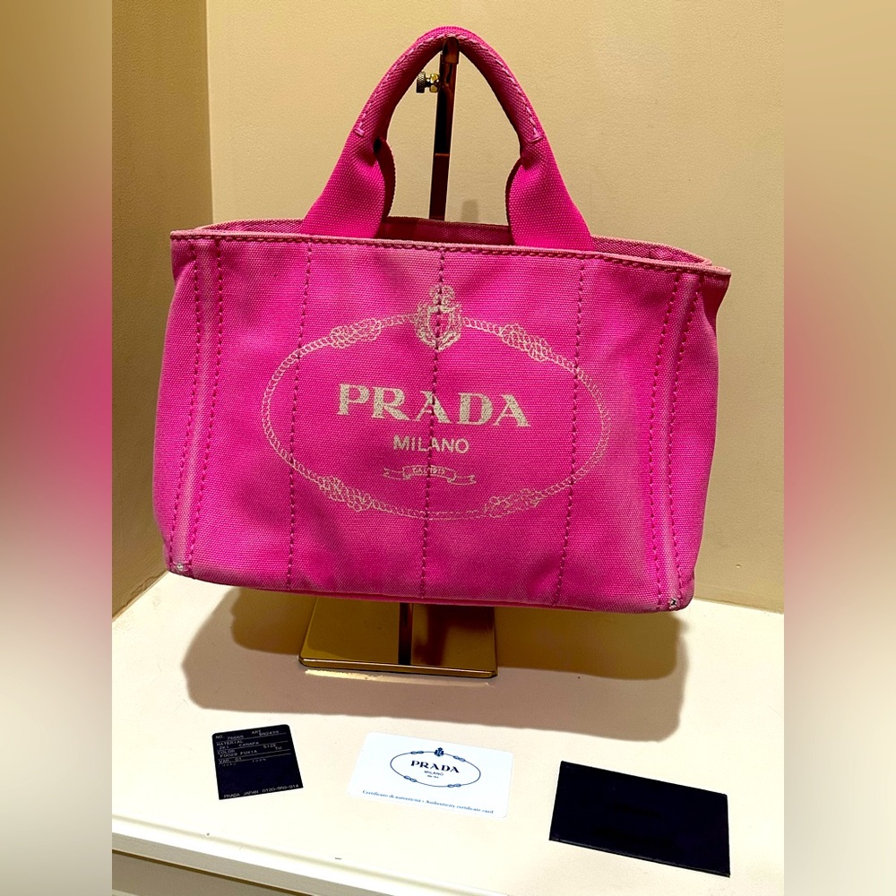 Prada Canapa Pink (Fuxia) Tote